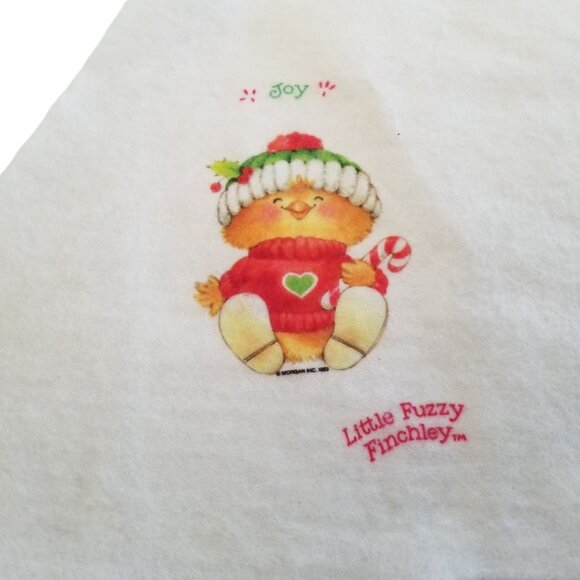 Vintage Christmas Tree Skirt Morgan Inc Feather Finchley 1980s Birds Chicks Felt - Picture 8 of 13